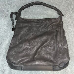 NICOLI Charcoal Leather Bag (GENUINE LEATHER)